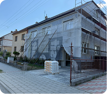 Realizace - fasáda rodinného domu, Velké Opatovice u Brna 2025