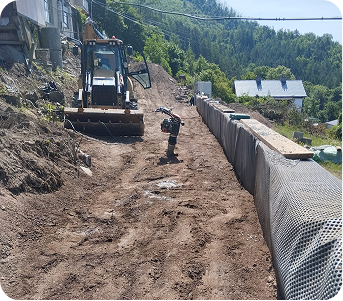 Realizace - zemní práce, Adamov 2025